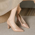Nude high heels for women