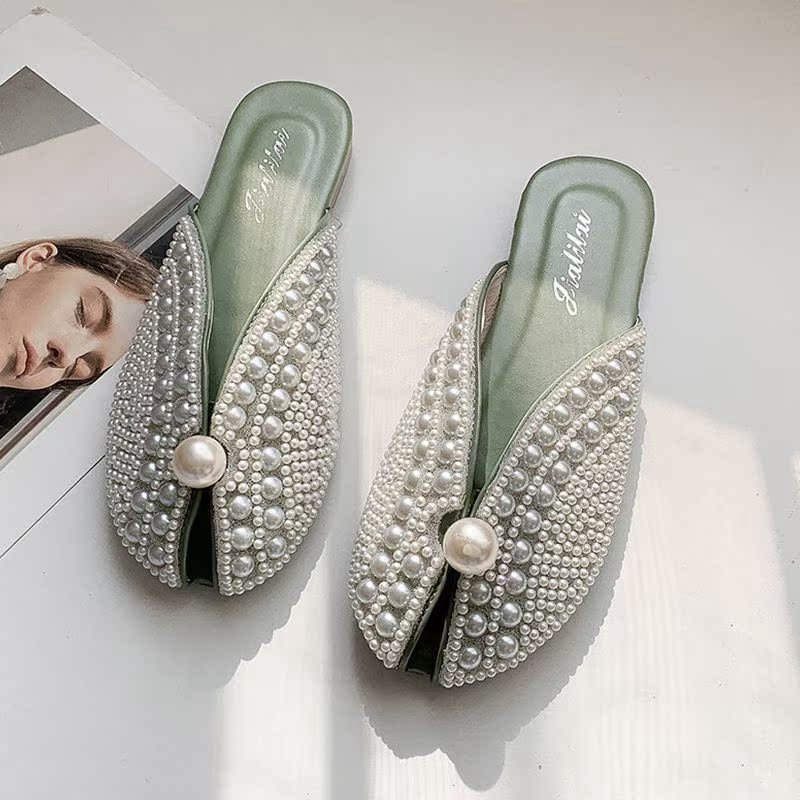O1CN01uK9Rya1MdM1KayA4V_!!2208566081457-0-cib Baotou half slippers for women - Image 1