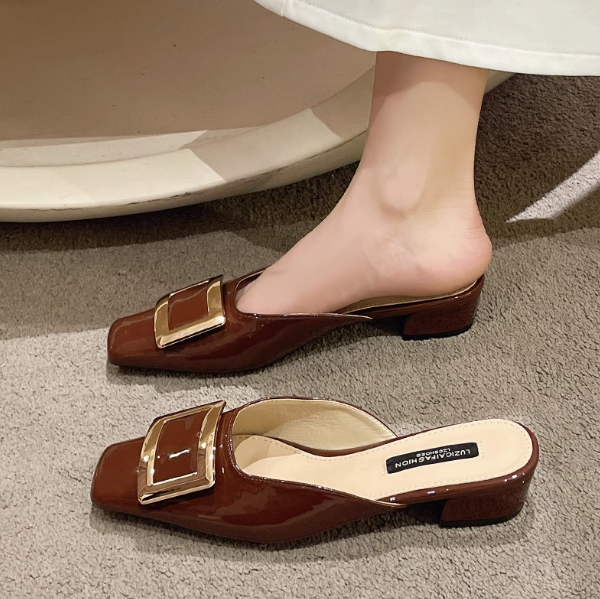 Summer women's outer wear half-slippers