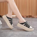half-slippers women's high-end mesh sandals - Image 2