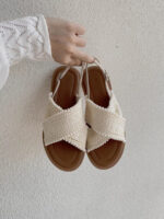 style student cross strap Roman shoes flat shoes for women - Image 2