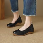 casual shallow mouth single shoes lazy shoes