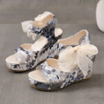 Fish Mouth Large Size Wedge Heel Sandals Women - Image 3