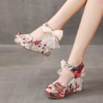 Fish Mouth Large Size Wedge Heel Sandals Women - Image 5