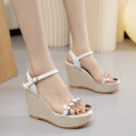 waterproof platform high heel sandals