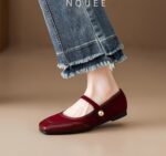 French Mary Jane flat shoes for women