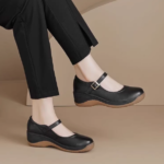 Big brand shoes genuine leather wedge heel - Image 3