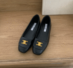 shallow mouth flat slip-on lazy shoes grandma shoes