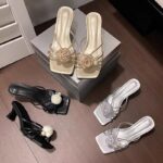 Fashionable, exquisite and beautiful matching skirt thick-heeled sandals for women - Image 4