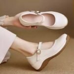 Big brand shoes genuine leather wedge heel - Image 7