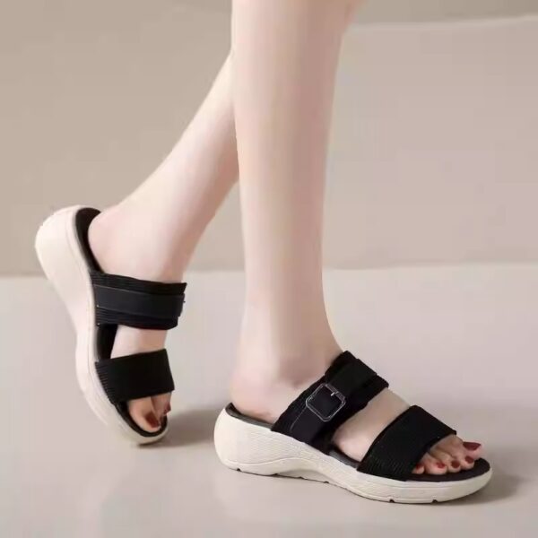 Home Indoor Platform Heightening Thick-soled Slippers Women's