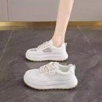 thick-soled white shoes for women - Image 4