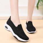 women's shoes thick-soled flying woven shoes shoes casual slip-on height-increasing shoes - Image 2