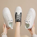 new leather panel shoes breathable sports casual shoes Korean style outdoor fashion travel shoes women - Image 6