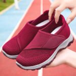 comfortable mother's shoes, breathable and non-stuffy women's shoes, Velcro mesh shoes - Image 5