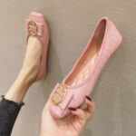 spring bean shoes pregnant women's one-step low-mouth driving shoes all-match for all seasons