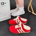 New Women's Shoes Women's Sneakers Student Shoes White Shoes Low-Top Round Toe Straps - Image 9