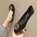 Breathable Work Flat Thick Heeled Soft Sole Non-slip Small Size Single-layer Shoes plus size Women's Shoes