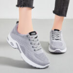 fly woven breathable mesh shoes, thick soles, cushioning air cushion shoes - Image 6