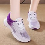 Women's sports shoes, new autumn running shoes, lightweight breathable mesh shoes, fly woven shoes - Image 10