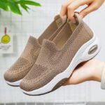 women's shoes thick-soled flying woven shoes shoes casual slip-on height-increasing shoes - Image 7