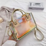 jelly laser bag pvc handbag stylish women's bag shoulder messenger bag transparent bag - Image 6