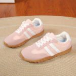 non-slip soft bottom mesh breathable ladies retro splicing Dexun Forrest Gump shoes - Image 2