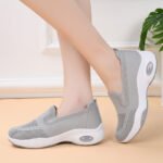 women's shoes thick-soled flying woven shoes shoes casual slip-on height-increasing shoes - Image 5