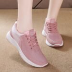 Women's sports shoes, new autumn running shoes, lightweight breathable mesh shoes, fly woven shoes