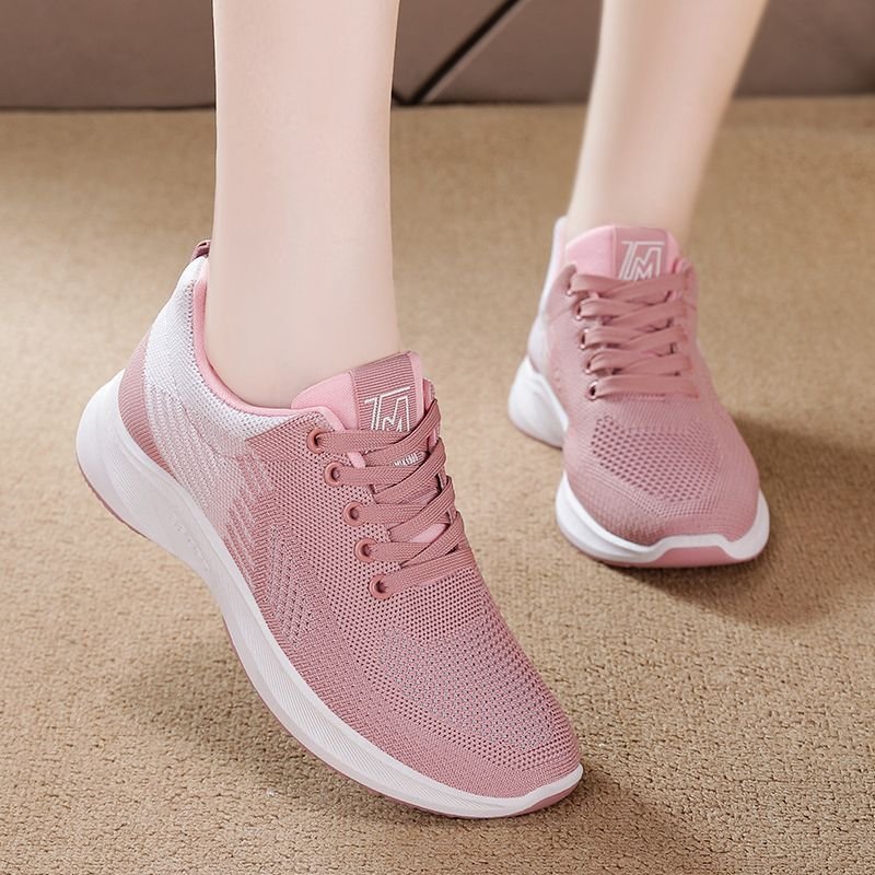O1CN01mN03aa1LDQ5jhx8sy_!!2220087801265-0-cib Women's sports shoes, new autumn running shoes, lightweight breathable mesh shoes, fly woven shoes - Image 1