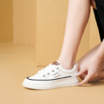 summer solid color heightened thin bottom shoes versatile leather surface wear-resistant versatile - Image 8