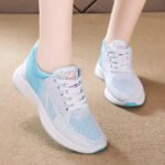 Women's sports shoes, new autumn running shoes, lightweight breathable mesh shoes, fly woven shoes - Image 9