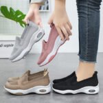 women's shoes thick-soled flying woven shoes shoes casual slip-on height-increasing shoes - Image 9