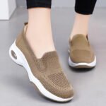 women's shoes thick-soled flying woven shoes shoes casual slip-on height-increasing shoes - Image 3