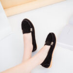 European and American women's 2025 autumn shallow-mouth toe shoes flat-heeled shoes women's slip-on shoes lazy shoes - Image 7