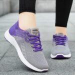 Women's new breathable sports shoes, lightweight and comfortable single shoes, fly woven shallow shoe - Image 3