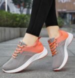 Women's new breathable sports shoes, lightweight and comfortable single shoes, fly woven shallow shoe - Image 4