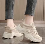 sports leather height increasing shoes women's shoes student fashion Korean style - Image 3