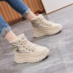 Winter New Style Fleece-Lined Shoes, Korean Style, Elegant, - Image 2