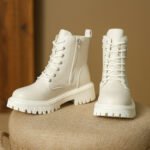 Women's Martin boots, British style, thick-soled, thin single boots - Image 3