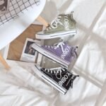 New high-top canvas shoes for women, ulzzang style, versatile white sneakers - Image 5