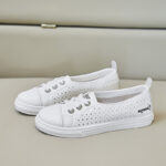New Style White Sneakers for Women, Hollowed-out Breathable Student Sneakers,   Trendy Street Style - Image 8