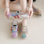 Korean style closed-toe half-slipper shoes for women, - Image 8
