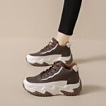 Women's High-Top Shoes, Korean Style, Versatile Thick-Soled Height-Increasing Sports Shoes - Image 3