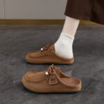 New Style Half-Touch Birkenstock Shoes Women's Loafers Single Shoes - Image 4