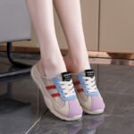 Korean style closed-toe half-slipper shoes for women, - Image 6