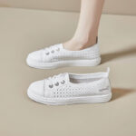 New Style White Sneakers for Women, Hollowed-out Breathable Student Sneakers,   Trendy Street Style - Image 10