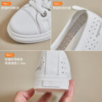 New Style White Sneakers for Women, Hollowed-out Breathable Student Sneakers,   Trendy Street Style - Image 9