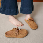 New Style Half-Touch Birkenstock Shoes Women's Loafers Single Shoes - Image 8