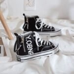 New high-top canvas shoes for women, ulzzang style, versatile white sneakers - Image 9